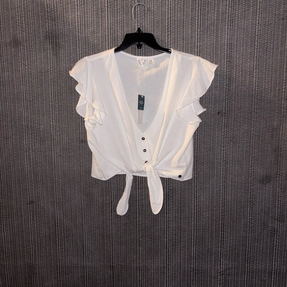 BRAND NEW ROXY tie front top